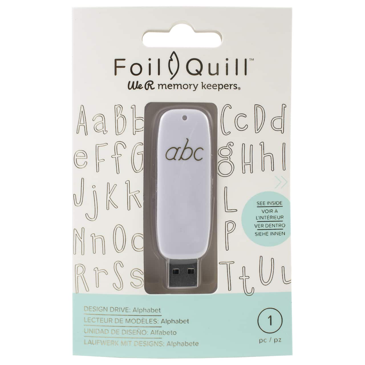 We R Memory Keepers® Foil Quill™ USB Artwork Drive, Alphabet
